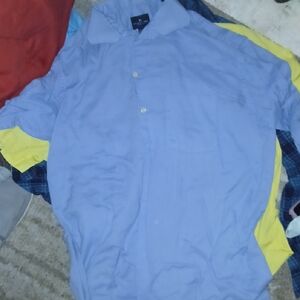 Reaction Kenneth Cole Light Blue Casual Button Down Shirt